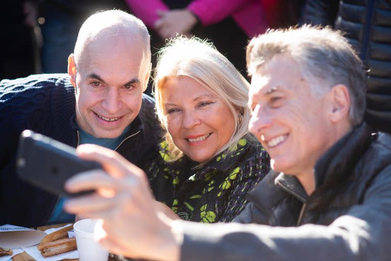 Rodriguez Larreta junto a Carrio y Macri