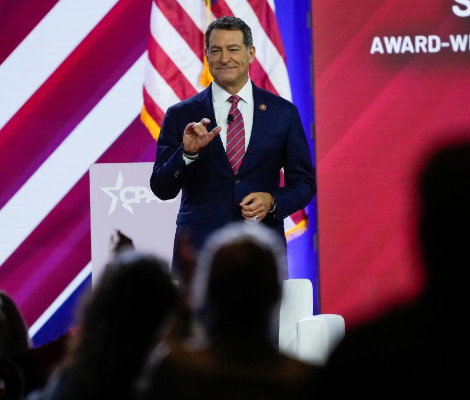 Rep. Mark Green, (R-TN) Chairman, U.S. House Committee on Homeland Security, during the Conservative Political Action Conference, CPAC 2024, at the Gaylord National Resort & Convention Center.