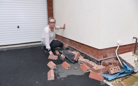 Johanna Leonard's badly-built Bovis home in Devon - Credit:  JAY WILLIAMS