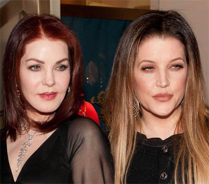 Lisa Marie Presley con su hija Priscilla