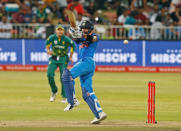 Cricket - South Africa vs India - First One Day International - Kingsmead Stadium, Durban, South Africa - February 1, 2018. India's Virat Kohli plays a shot. REUTERS/Rogan Ward