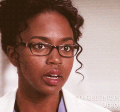 surprised nurse on Grey's Anatomy