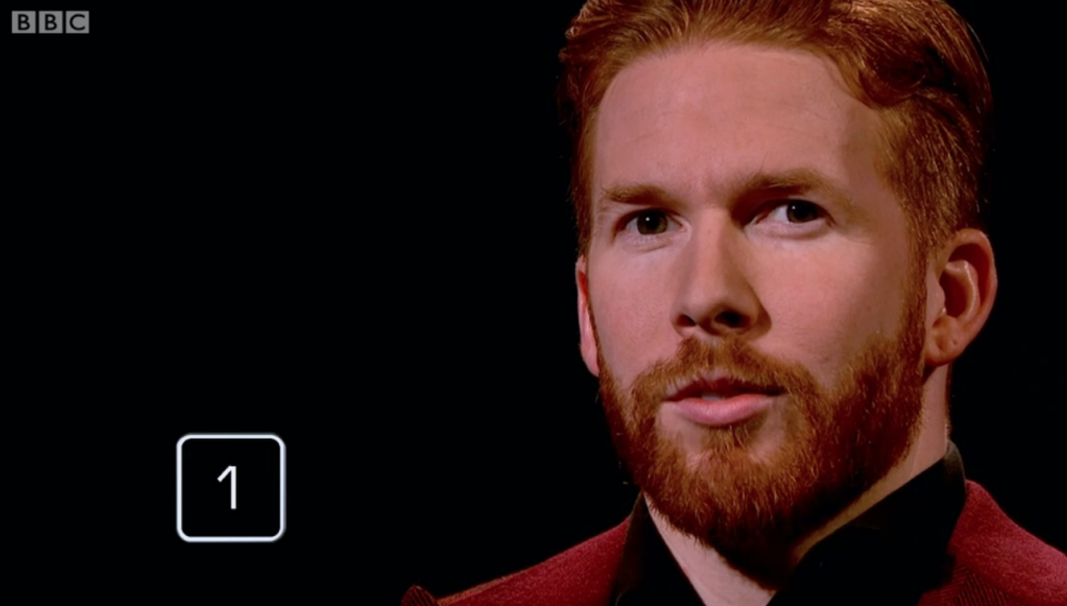 Neil Jones on Celebrity Mastermind (Credit: BBC)