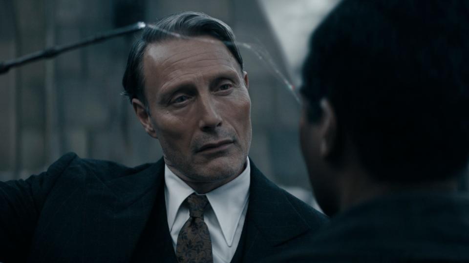 Mads Mikkelsen in Fantastic Beasts: The Secrets of Dumbledore.