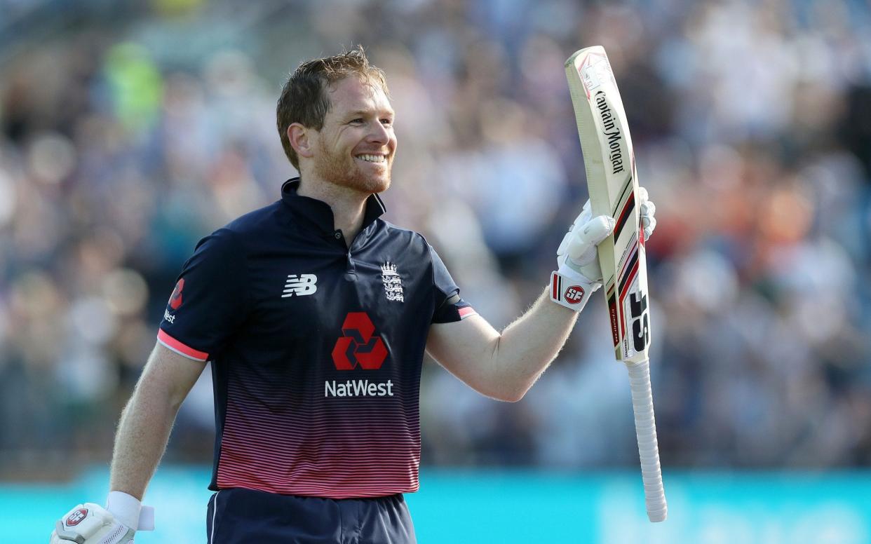 Eoin Morgan looked at ease throughout his 107  - PA