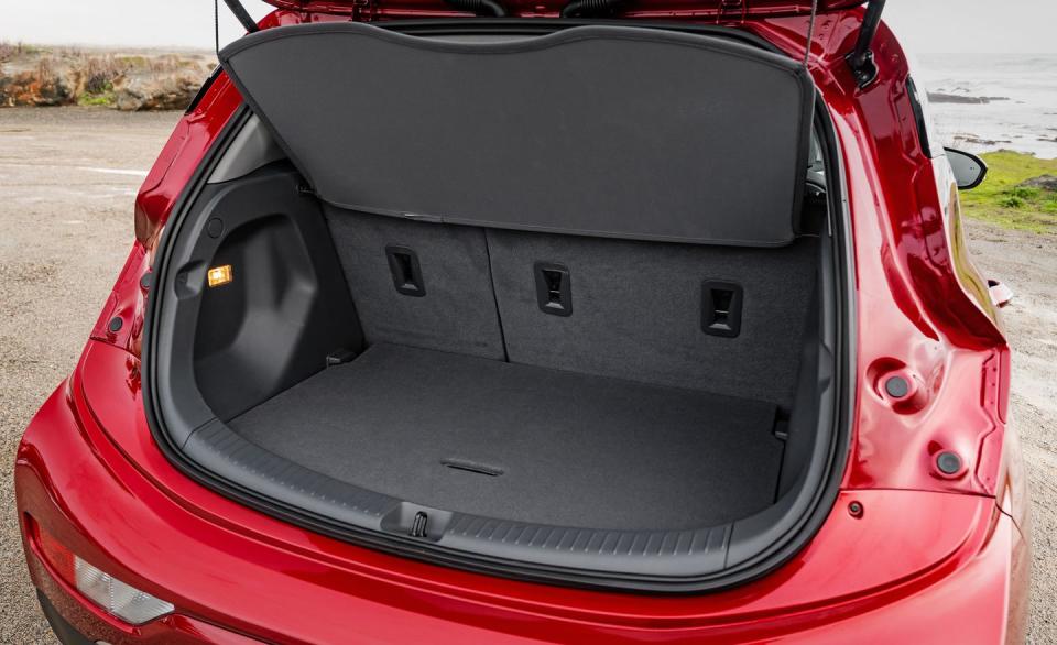 <p>It's as if Chevrolet engineers, realizing late in development that their electric car should have been a crossover, decided to give the little car the seating position of one. Maybe this is why our Bolt didn't have a sunroof, either.</p>