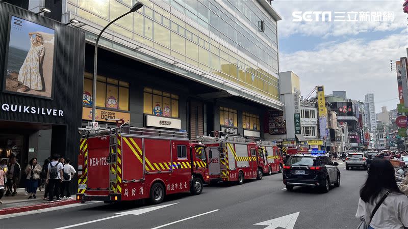 西門町唐吉軻德傳火警。（圖／記者李依璇攝影）