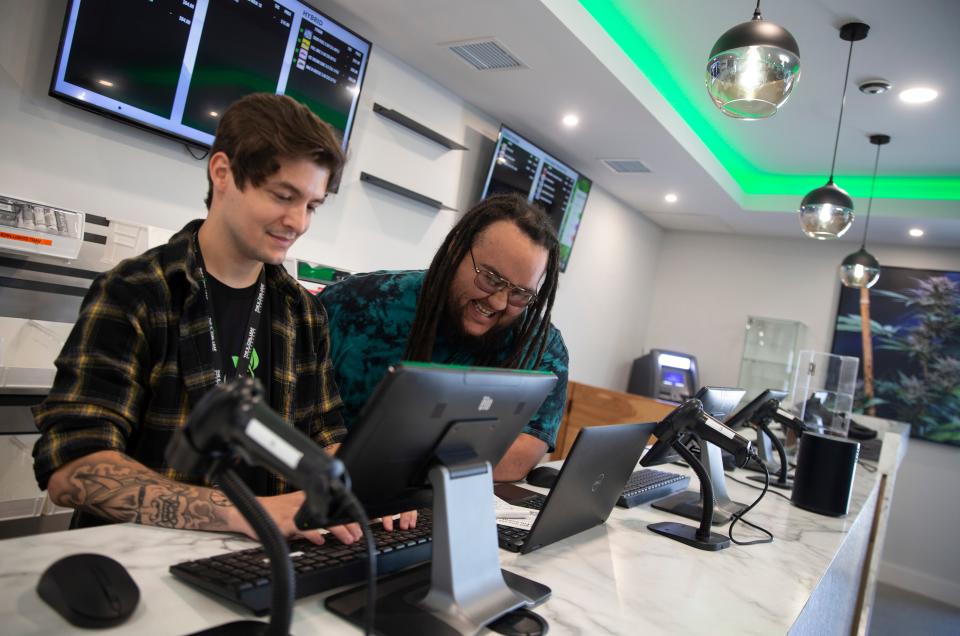 The Social Leaf will open its doors to the public on Friday, July 7th. It will be the first recreational use marijuana dispensary to open in Ocean County. Bill McGuire works with Jourdain Griffieth, assistant general manager.   South Toms River, NJWednesday, July 5, 2023