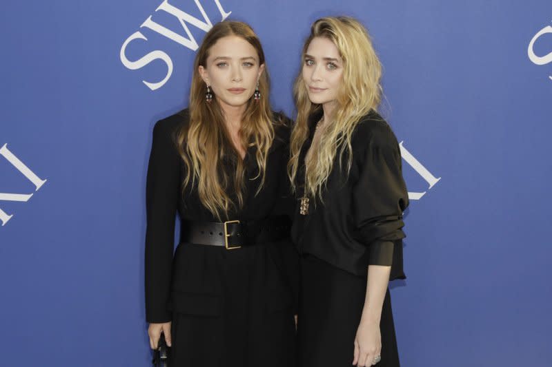 Ashley Olsen (R) and Mary-Kate Olsen attend the CFDA Fashion Awards in 2018. File Photo by John Angelillo/UPI