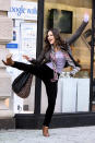 No, Katharine McPhee doesn't just walk around Manhattan showing off her dance moves. The 28-year-old was actually shooting a scene on Tuesday for the upcoming season of the NBC series "Smash," in which she plays a Broadway actress. "Shooting in Times Square...were not drawing too much attention to ourselves at all!" McPhee <a href="https://twitter.com/katharinemcphee/status/228566581301620736/photo/1" rel="nofollow noopener" target="_blank" data-ylk="slk:tweeted;elm:context_link;itc:0;sec:content-canvas" class="link ">tweeted</a> from the set along with a pic of the crew and some serious camera equipment. (7/24/2012)