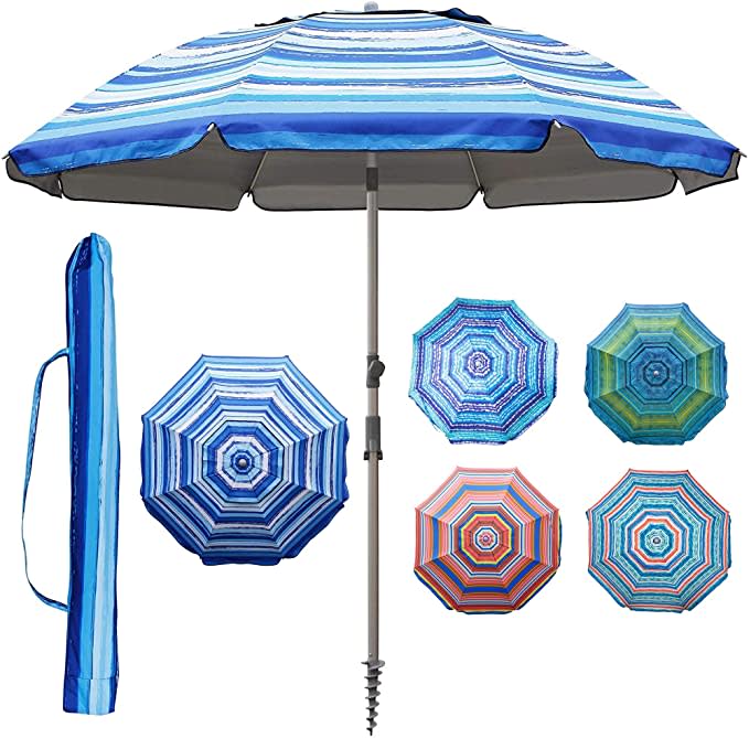 Blissun 7.2' Portable Beach Umbrella