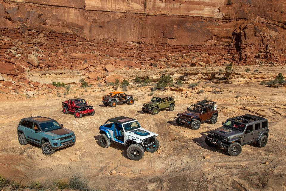 Jeep unveiled several concept vehicles ahead of the Easter Jeep Safari in Moab, Utah.