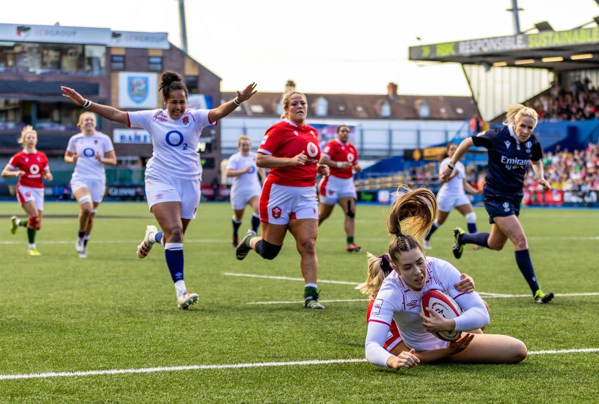 England ran in nine tries as they thumped Wales  (PA)