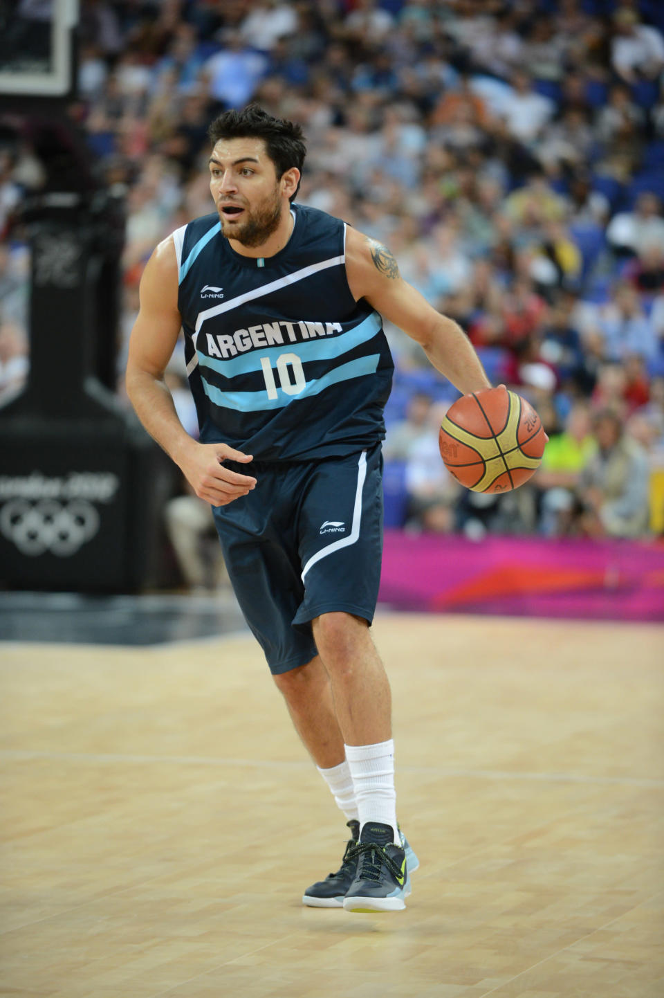 Argentinian basketball player <a href="http://yhoo.it/NhwvGx" rel="nofollow noopener" target="_blank" data-ylk="slk:Carlos Delfino;elm:context_link;itc:0;sec:content-canvas" class="link ">Carlos Delfino</a> is of Argentine/Italian descent. (Photo by Garrett W. Ellwood/NBAE via Getty Images)