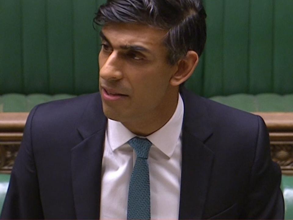 <p>Chancellor Rishi Sunak </p> (HoC)