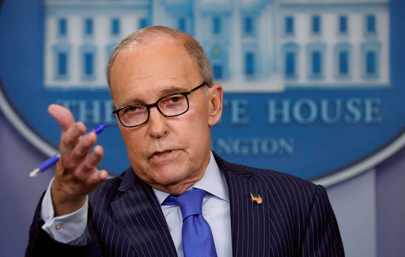 NEC Director Larry Kudlow says President Trump is ‘doing exactly the right thing’ on trade. (REUTERS/Kevin Lamarque)