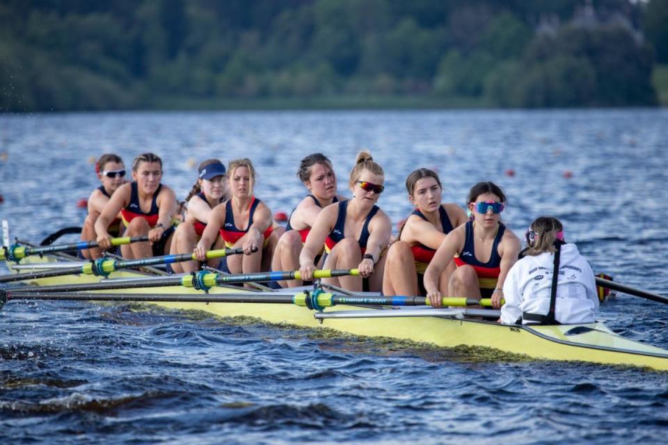 Eva Johnston, Rheas Cartin -McCloskey, Ruby Hamill, Kate Huddlestone, Naomi Robinson, Acorn Cassidy, Isabella Wright, Zara Welsh and cox Abbey Wilson. <i>(Image: Impartial Reporter)</i>