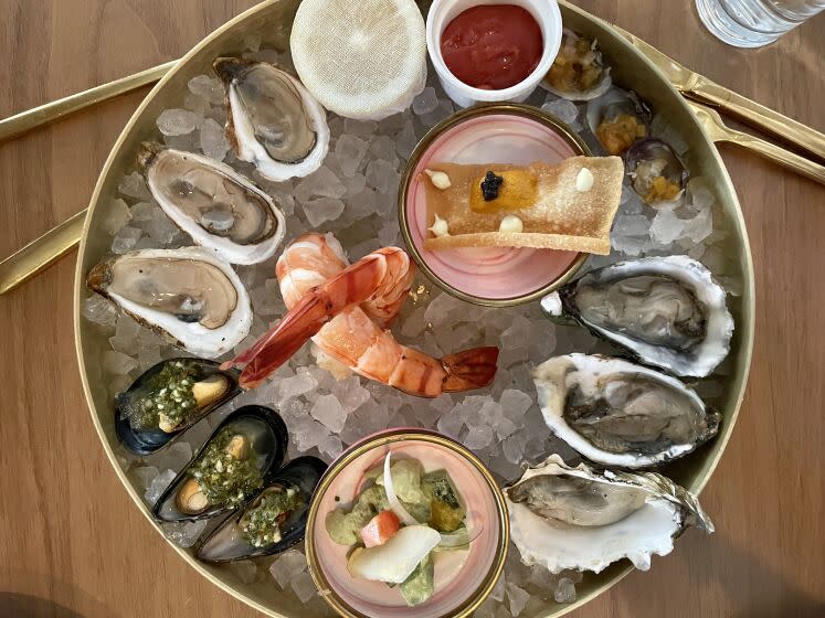The Deck Hand seafood platter from the Lonely Oyster in Echo Park.