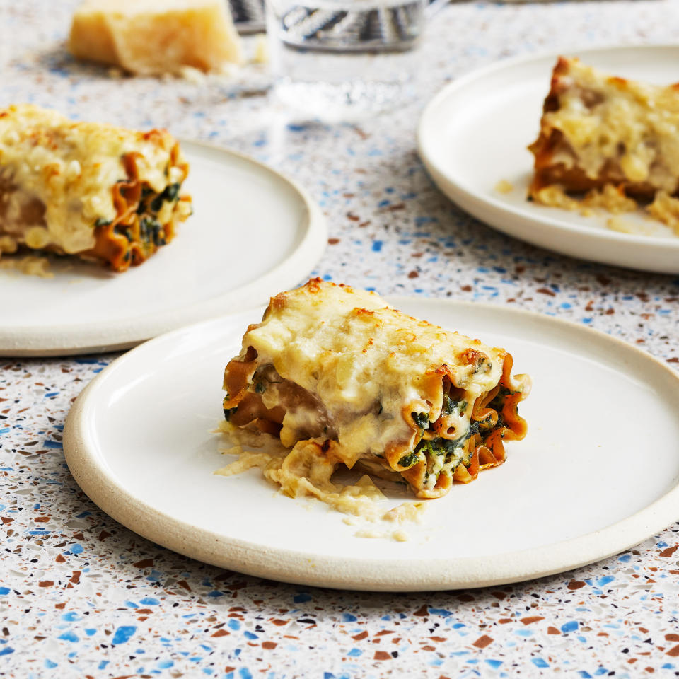 Florentine Lasagna Roll-Ups