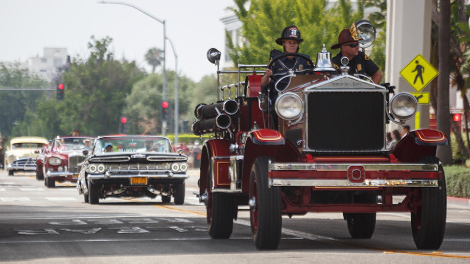 The restored Ahrens-Fox fire truck that started it all. - Credit: Daniel Nikkhoo, courtesy of the Rodeo Drive Concours d'Elegance.