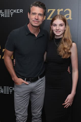 <p>Dimitrios Kambouris/Getty </p> Scott Foley and daughter Malina