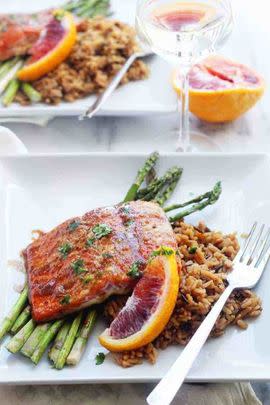 Orange Honey Glazed Salmon