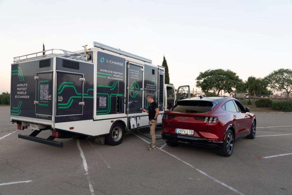 <div class="inline-image__caption"><p>Russian startup L-Charge began expanding its mobile charge stations for electric vehicles into new countries this year. This station is in Barcelona, Spain. </p></div> <div class="inline-image__credit">L-CHARGE</div>