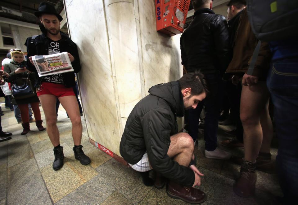 No Pants Subway Ride