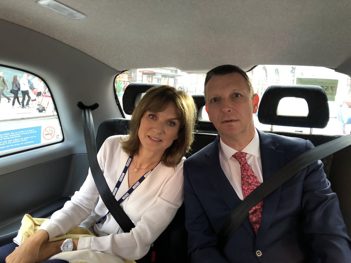 Fiona Bruce and Mark Easton (Credit: Twitter)