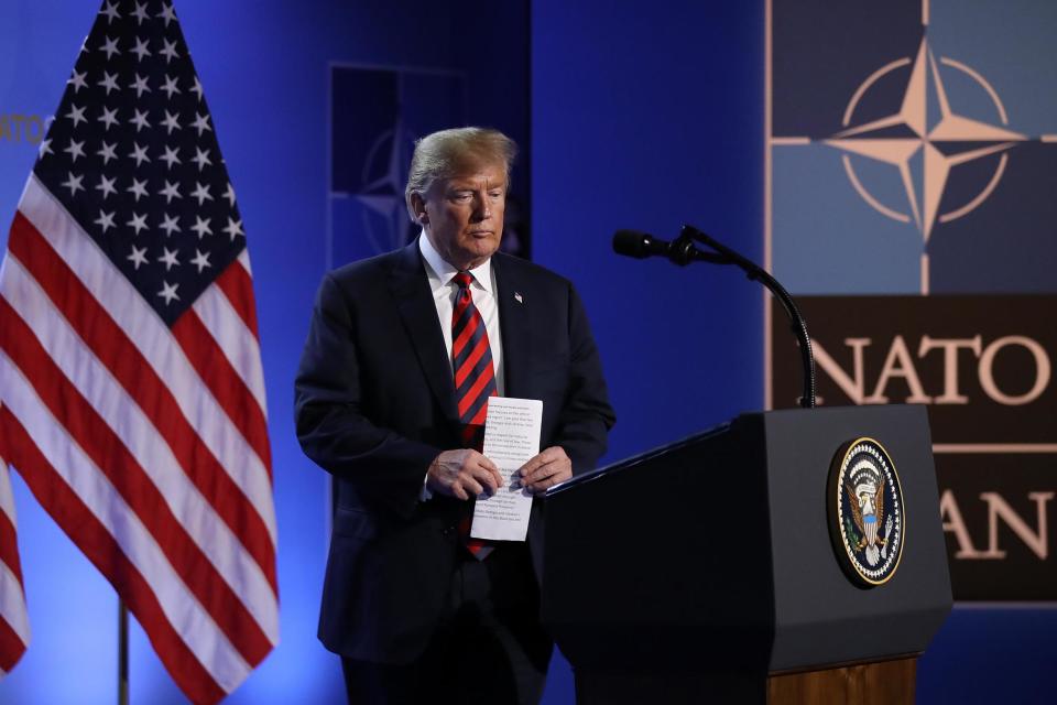 Trump repeatedly discussed withdrawing US from Nato in protest over funding, aides say