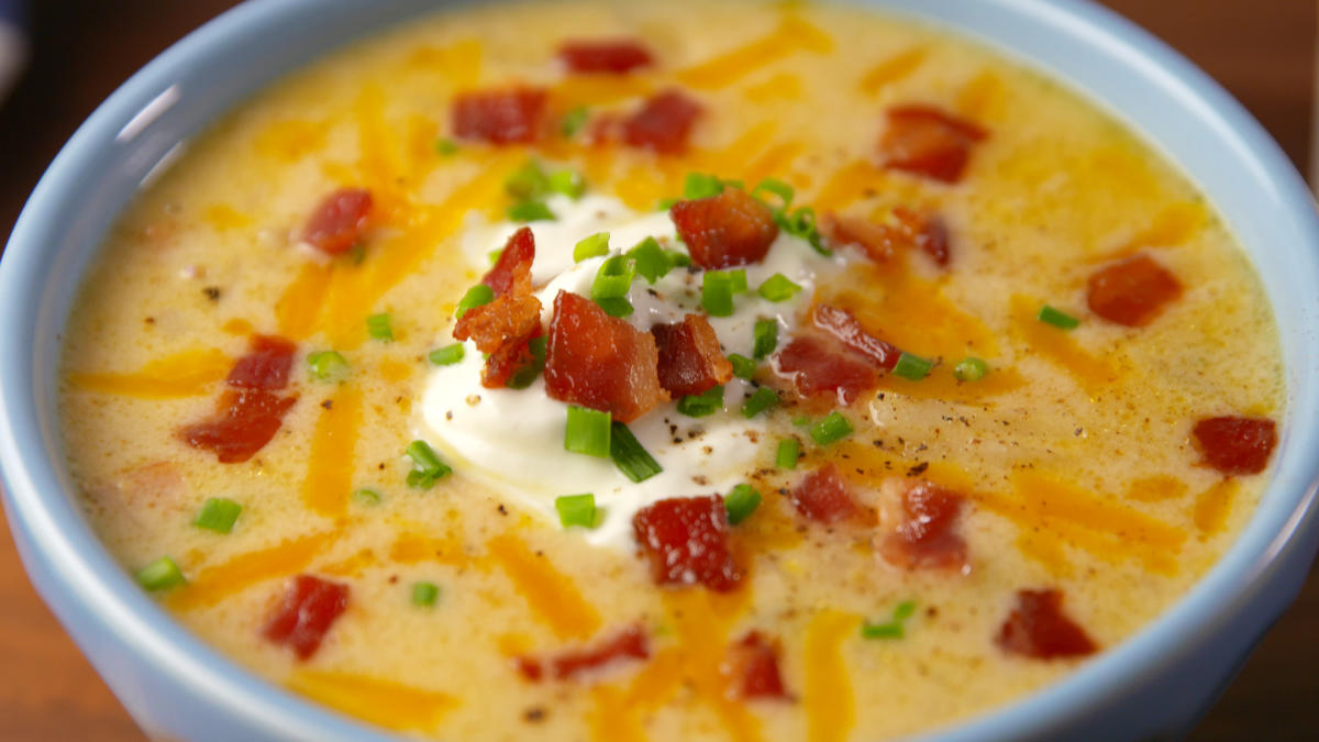 This Loaded Hash Brown Soup Recipe Is A Total Game-Changer