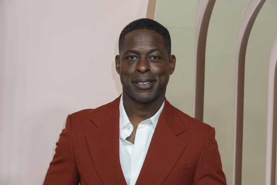 Sterling K. Brown arrives at the 96th Academy Awards Oscar nominees luncheon on Monday, Feb. 12, 2024, at the Beverly Hilton Hotel in Beverly Hills, Calif. (Photo by Jordan Strauss/Invision/AP)