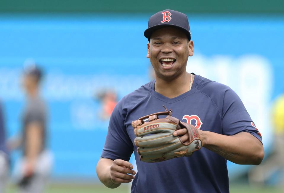 Rafael Devers made his big-league debut in 2017.