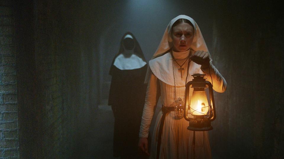 Taissa Farmiga as Sister Irene in The Conjuring spin-off The Nun