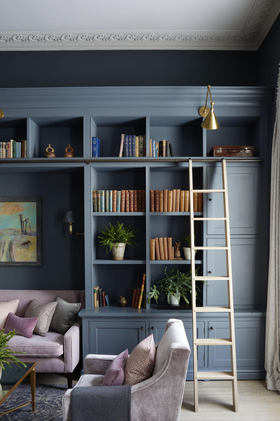 Shelving with books on in library