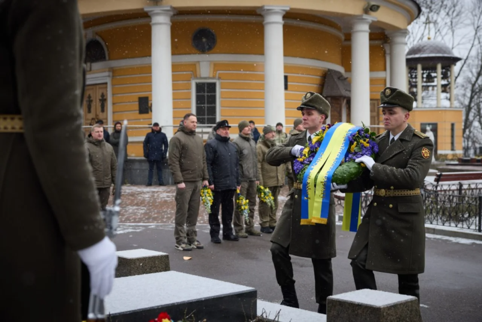 Commemoration of the Heroes of Krut <span class="copyright">Office of the President of Ukraine</span>