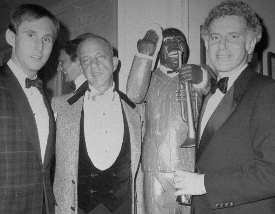 Donald Trump's two most important political advisers were the McCarthyite Roy Cohn (center) and Nixon fanboy Roger Stone (left). (Photo by Richard Corkery/NY Daily News Archive via Getty Images) (Photo: New York Daily News Archive via Getty Images)