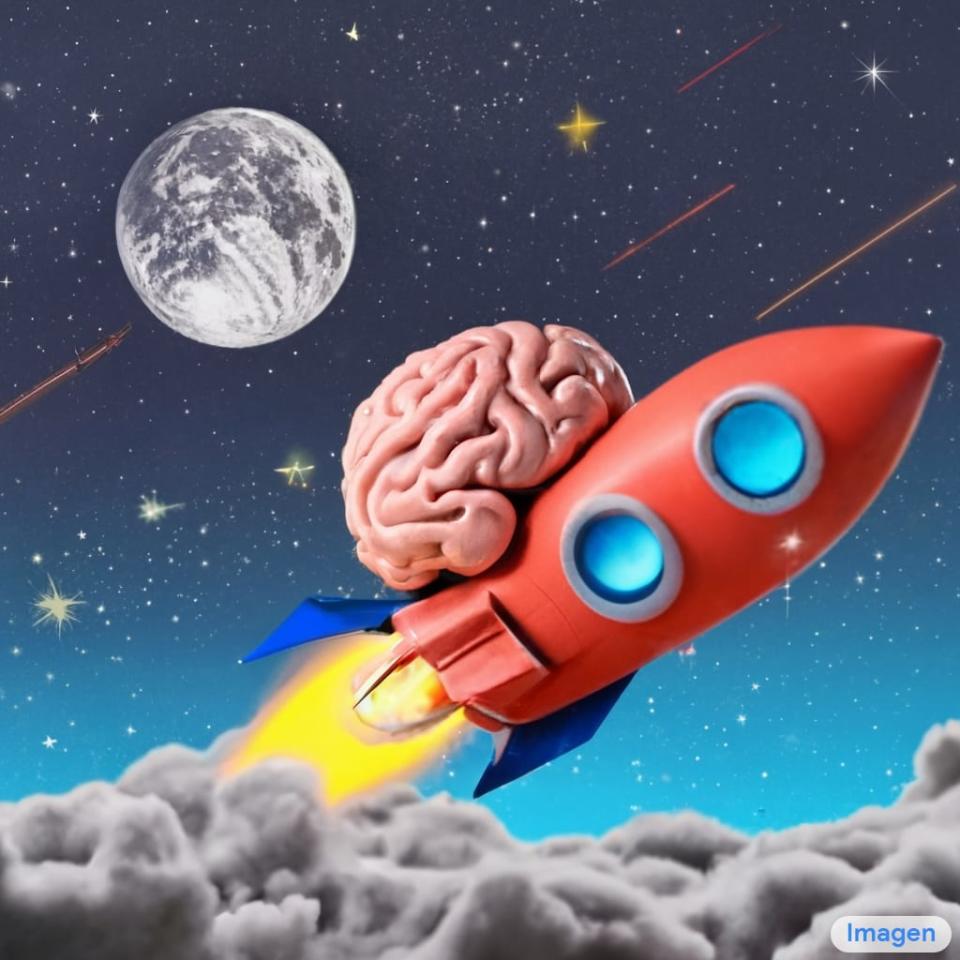 <div class="inline-image__caption"> <p>A brain riding a rocketship heading towards the moon.</p> </div> <div class="inline-image__credit"> Courtesy of Google </div>