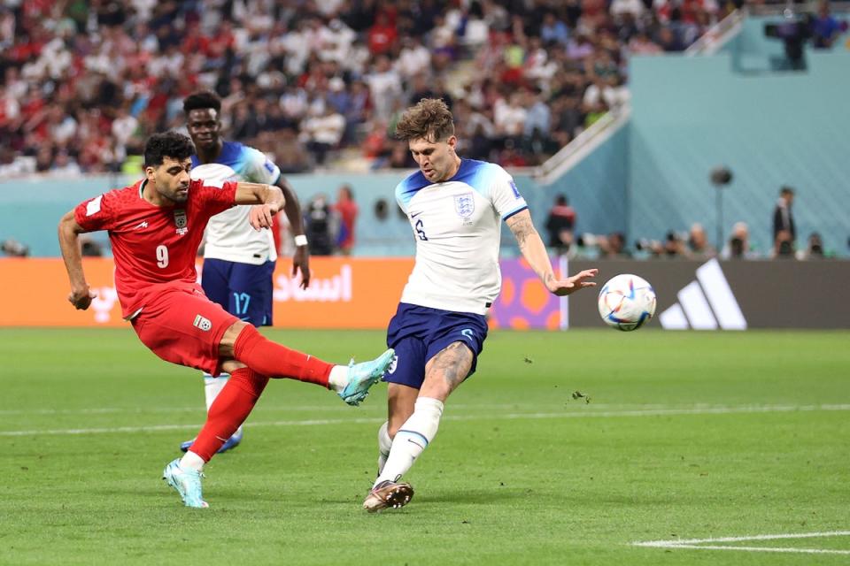 Mehdi Taremi of IR Iran scores their team’s first goal (Getty Images)