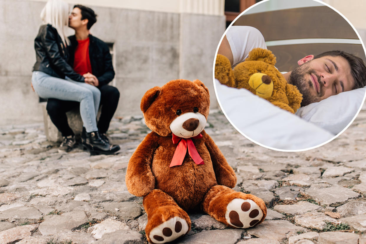Posting anonymously Wednesday on the parenting website Mumsnet, a woman shared that her 40-year-old boyfriend talks about his teddy bear as though it were a real boy.