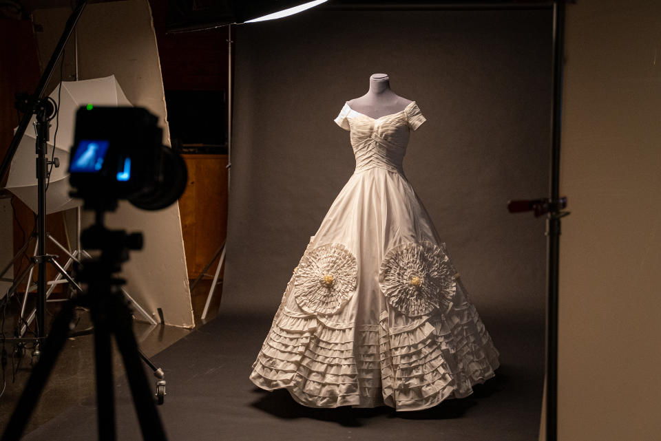 A replica of Jacqueline Kennedy's wedding dress done by Katya Roelse