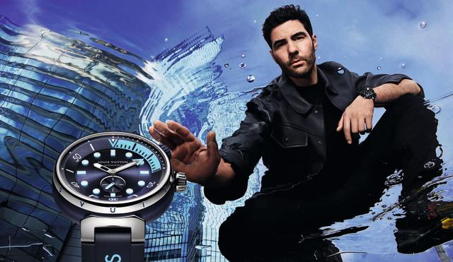 Nominated actor Tahar Rahim debuts unreleased Louis Vuitton watch at Golden  Globes