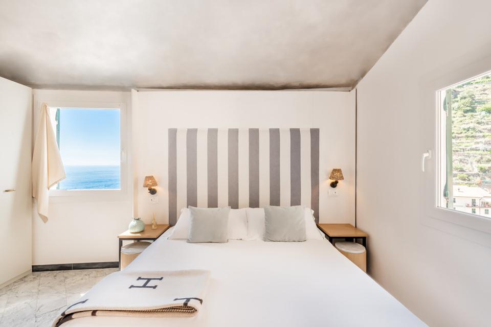 Guest room at La Torretta lodge, Cinque Terre, Italy