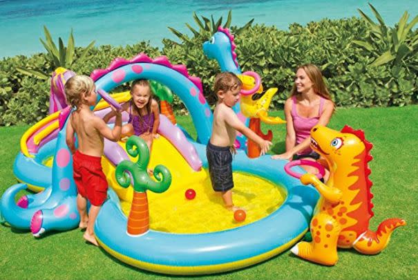 This is sure to keep them busy for hours. Find this Intex Dinoland inflatable play center for $73 on <a href="https://amzn.to/2NJmYe0" target="_blank" rel="noopener noreferrer">Amazon</a>.