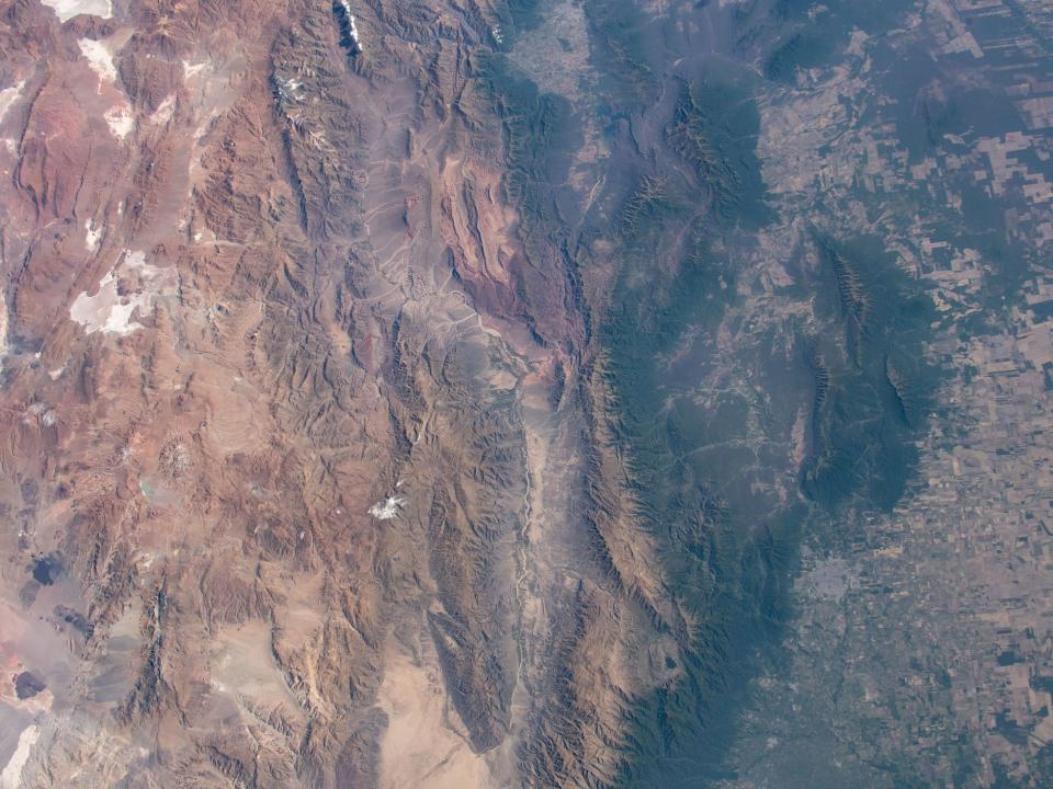 andes mountains international space station