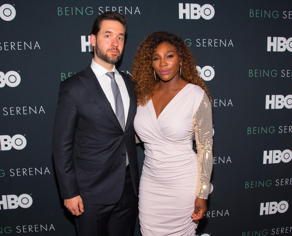 Serena Williams and Alexis Ohanian