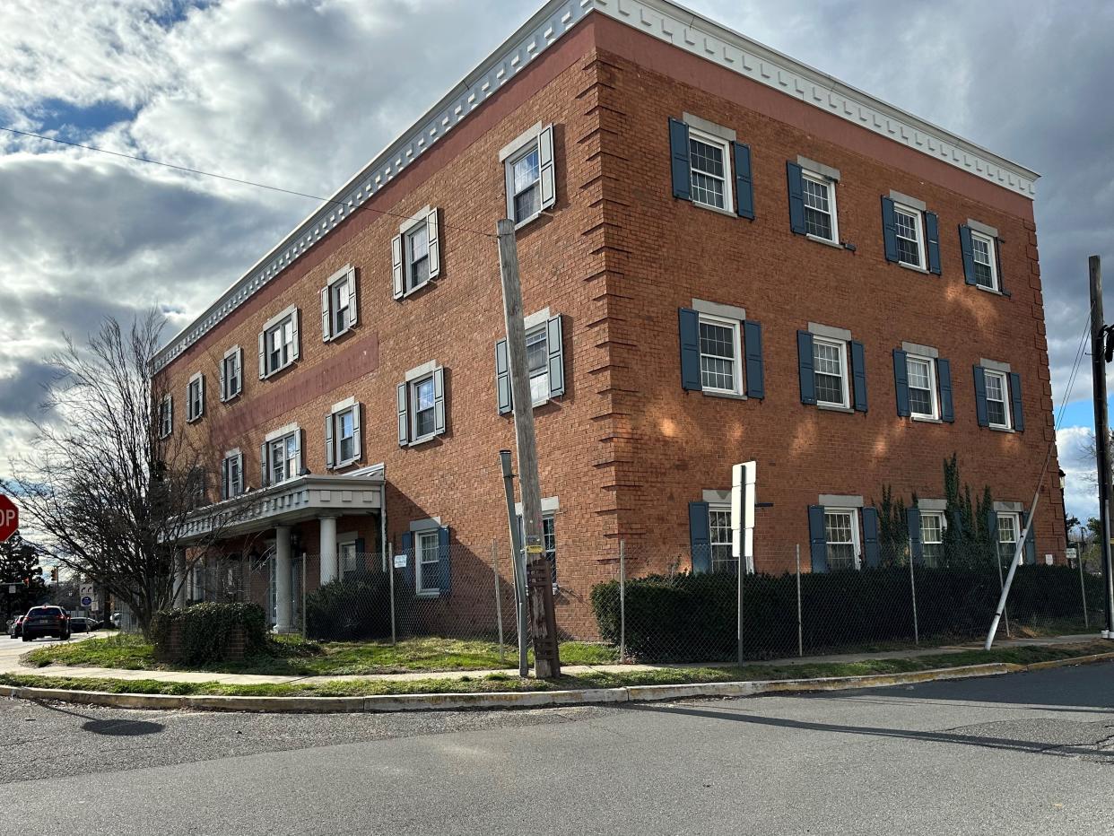 Fencing has gone up around the former Visiting Nurse Association building at 176 Riverside Ave., Red Bank, which is slated to be torn down and replaced with a five-story apartment building.