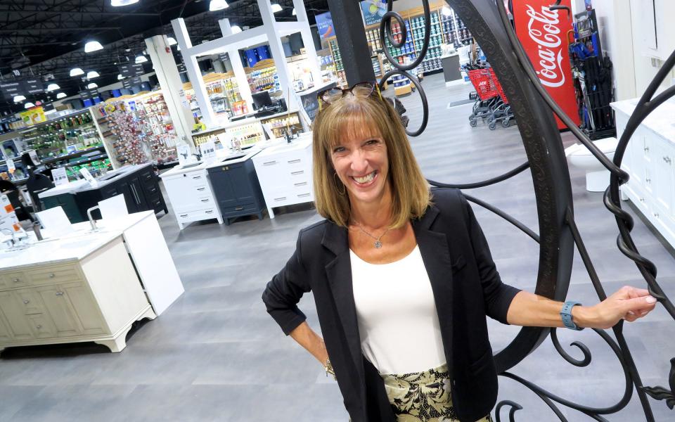 Millhurst Mills owner Karen Barnes stands in the newly remodeled hardware portion of the store in Manalapan Wednesday, August 31, 2022.  The nearly century-old, family-owned business is a supplier of building materials, household tools, garden supplies, home decor, design services, and more.
