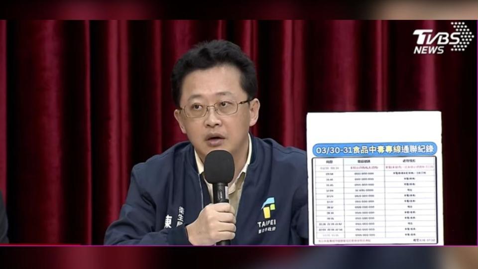 北市府31日再度針對寶林中毒案召開記者會。（圖／TVBS）