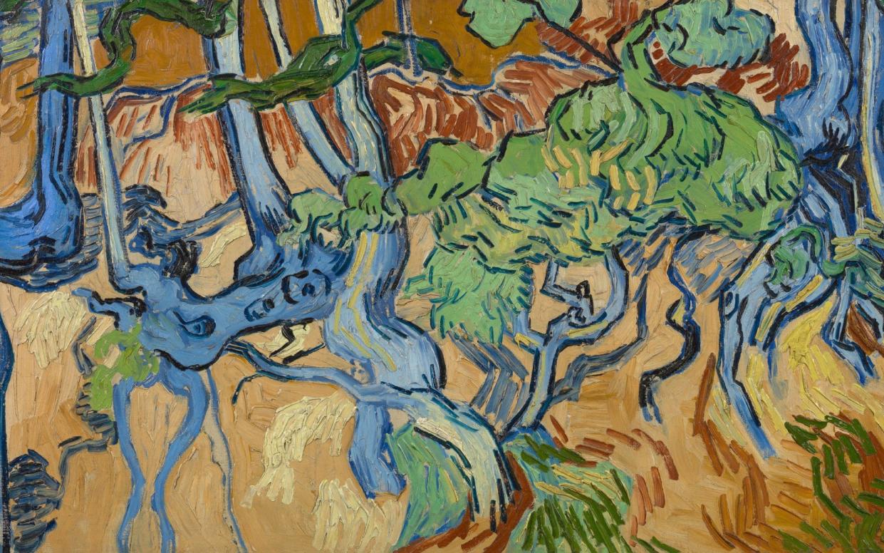 Van Gogh spent his final day working on the painting “Tree Roots” - Van Gogh Museum